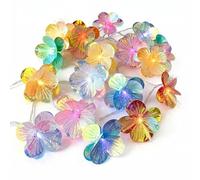 DiiWmme Fiber Optic Flower String Lights Battery Operated, 2M 10 LED Iridescent Flower Garland Lights,Fairy Lights for Indoor Outdoor Wedding Christmas Easter Home Decoration (Multicolor)