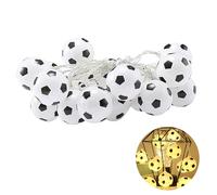 DiiWmme Football String Lights 1.5m Led Fairy Lights Warm Light Soccer Modeling Boys Fairy Lights for Bedroom Indoor Outdoor Garden Party Decoration European Cup