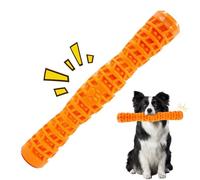 DiiWmme Squeaky Interactive Dog Toys for Aggressive Chewers, Fun Chew Toys for Boredom & Teething Relief in Small & Medium Breed Puppies, Chew-Resistant Design for Playtime (Orange)