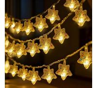 DiiWmme Star Fairy Lights, 3 Meter 20LED Battery Powered String Lights, Star Night Lights for Fairy Lights for Bedroom, Christmas Wedding Birthday Party Bedroom (Multicolour, 3 Meter)