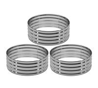 DIIYIV 3PCS 4x4x1FT Galvanized Raised Garden Bed Kit,Vegetable Boxes-Round Metal Flower Box,Large Planter Raised Beds Outdoor Garden for Planting,Fruit,Herb-Sliver