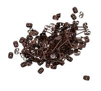 dijiusidy 100 Pieces Earring Posts And Backs Essential Earring Pins With Ear Stud Pins With Stopper DIY Jewelry Making Posts In Jewelry Making Earrings Flat Pad
