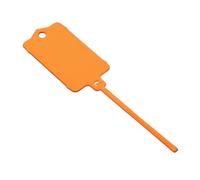 dijiusidy 100pcs/set Flexible Tension Sealing Strap Durable And Versatile Tie Solution Reusable Blank Plastic Tags Plastic Easy, Orange