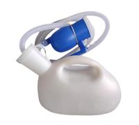 dijiusidy 2000ml Capacity Male Urinal Bottle Nighttime While Camping Heavy Duty and Easy to Clean Not Easy to Deform Male Pee Urinal Bottle 59.06 Long Hose Reusable , White , Tube Length 1.5m