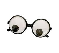 dijiusidy Amusing Wiggly Eyes Glasses Googly Eyewear Fun Accessory To Elevate Any Costume Making Halloween Parties And Events More Enjoyable Halloween Eyeball, Solid White, 14 x5.5 cm