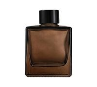 dijiusidy Aromatherapy Bottles - Well-being With Natural Scents Empty Square Shape Fragrance Glass Diffuser Glass Anti Slide, 200ml dark brown