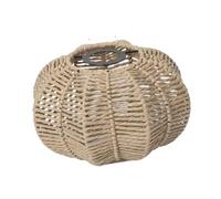 dijiusidy Café Atmosphere With Beautifully Handwoven Paper Rope Lampshade Cozy Lighting Paper Rope Boho Handwoven Lampshade Light Fixture Coffee Shop Ceiling, Brown, L