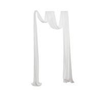 dijiusidy Charming Wedding Arch Drapes Creating Dreamy Atmosphere At Celebrations Stage Decor Durable Colorful Romantic Birthday with Fine Texture Baby Shower, White, 600x76cm