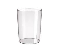 dijiusidy Clear Trash Can Bucket Garbage Bin Waste 10L Rubbish Storage No Lid Round for Home Kitchen Bathroom Business Car, Transparent White, 10L