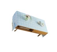 dijiusidy Cotton Linen Tablecloth Nordic Style Mat Coffee Desktop Fringe Waterproof Table Cloth Dining Hall Balcony Garden, Embroider/Light blue, 60 * 160cm