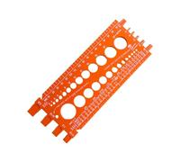 dijiusidy Drill Bit Thread Checker Thread Gauge Ruler Accurate Measurements Made Simple With Essential Features For Every Nut Checker Inch Metric Tester, Orange, 22x8.5cm