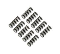 dijiusidy Durable 5 Rings Loose Binder Rings Designed To Hold Hundreds Of Sheets Effective Organization These Loose Binder Are Designed With 5 Holes Clasps, black white, Diameter 15mm