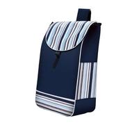 dijiusidy Durable Oxford Water Resistant Trolley Cart Bag Essential for Camping and Moving Folding Shopping Hand Cart Replacement Bag Only Under Bed Trolley, Blue Black, 30x19x55cm