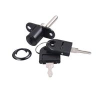 dijiusidy Easy to Install Linkage Lock for Office Cabinets and Chests of Drawers Zinc Alloy Rotary Lock Cylinder Desk Triple Lock, Black, 19MM