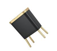 dijiusidy Easy To Trash Can With Lid - Durable And Effective Garbage Bin For Kitchen Plastic Garbage Can With Push Button, black gold, （15L33.2 * 19.6 * 48.5cm