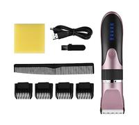 dijiusidy Electric Hair Clippers 0.8-2.0mm Adjustable USB Cordless Barber Man Trimmers Portable Haircutting Shaver Machine, Pink
