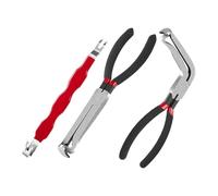 dijiusidy Electrical Disconnect Plier Electrical Connectors Separator Tool Rapid Disconnect Pliers Kit Wire Connector Remover for Car (Black 60°Bend+Black Straight+Red Separator)