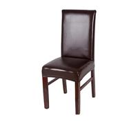 dijiusidy Fashionable Chair Covers For Dining Chairs Waterproof Oil Proof Easy To Clean PU Dining Chair Cover PU Chair Protector, coffee