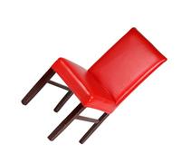 dijiusidy Fashionable Chair Covers For Dining Chairs Waterproof Oil Proof Easy To Clean PU Dining Chair Cover PU Chair Protector, red