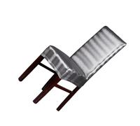 dijiusidy Fashionable Chair Covers For Dining Chairs Waterproof Oil Proof Easy To Clean PU Dining Chair Cover PU Chair Protector, silver