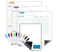 dijiusidy Fridge Planner White Board Household Duties Workout Plans Refrigerator Drawing Message Board Chalkboard Home Supplies