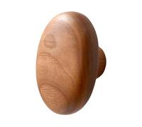 dijiusidy Functional Wall Mounted Coat Hook Decorative Rustic Hat Wooden Coat Hook Home Unique Shape Attractive Craftsmanship Modern for Creative Living Room Handbag Scarf Towel, Oval, 6x4.2x4cm