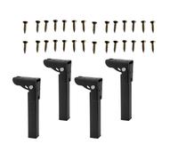 dijiusidy Furniture Foldable Chair Replacement Feet Legs Robust Replacement Solution For Different Furniture Types And Styles Efficiently DIY Coffee Table Legs Outdoor Camping Portable, Black, 250MM