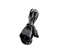 dijiusidy IEC320 C14 To C7 Extension Cord Cable Input Inlet 10A 250V 2x75 Mm Square Output Outlet Insulation PVC Certification CE PC Computer PDU UPS DJ Stage Light DMX