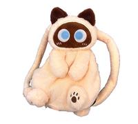 dijiusidy Kitten Cartoon Student Backpack Large Capacity Handy Plush Daypacks Unique Daily School Companion Holiday Gifts Travel Daypacks Shoulder Bag, beige, 50cm