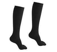 dijiusidy Knee High Compression Socks Deliver Breathable Moisture Wicking Comfort While Helping Reduce Leg Fatigue Compression Socks for Women Men Running , Black , S/M