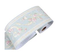 dijiusidy Life To Room With 3D Pattern Wall Removable Stickers PVC Self Adhesive Kitchen Bathroom Sticker Wall Borders Sticker, light green floret