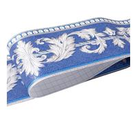 dijiusidy Life to Room with 3D Pattern Wall Removable Stickers PVC Self Adhesive Kitchen Bathroom Sticker Wall Borders Sticker, Blue Ranunculus Leaf