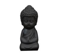 dijiusidy Mini Monk Tea Pet Elegant Clay Statue Decorative Ornament for Tea Enthusiasts DIY Terrarium Crafts Souvenir for Lovers Graceful in Lines Car Clay Sculpture Kung Fu Pet Model
