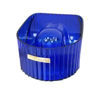 dijiusidy Nail Soaking Bowl Soak Off Gel Polish Remover Special With Lovely Inner Shape Fit For Hands Curve Comfortably DIY Home Bathing Nail Salon Soften Dead Skin Bowl, Blue, 14x10.8x6.6cm