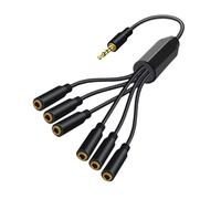 dijiusidy No Interference Extension Cable Headset Splitter Lets All Headphones Play Same Audio Simultaneously Headphone Splitter Can Expand Single 3.5mm Audio Into Multiple Output Ports