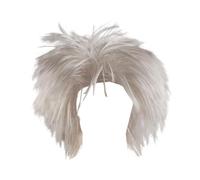 dijiusidy Old Man Wig Crazy Physicist White Halloween Punk Party Wig Old Teacher Dressing Up Fun Costume Accessory For Adults Man Adults Men White Crazy Physicist, Only, 20cm hair