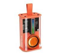 dijiusidy Portable Wireless Bluetooth Compatible Speakers With LED Light Shows Speakers o Player ABS Transparent Wireless, orange