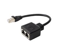 dijiusidy Reliable LAN Networking Extension Ethernet Splitter Offers Performance In Handling Network Demands Network Port Ethernet Connector Plug And Play, One to Two