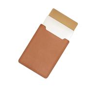 dijiusidy Slim And Chic PU Leather Computer Bag Protective Case For Professionals Non-magnetic Laptop Case Ul Tra-thin Portable, amber, 13.3/14''