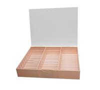 dijiusidy Stunning Displays With Spacious Nail Storage Box Featuring 30 Grids And Versatile Uses For Nail Art Not Only Is Storage Box Suitable For Displaying False Nails, Pink, 24x19x4.5cm