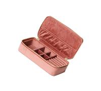 dijiusidy Travel Jewelry Box Velvet Small Organizer with Removable Dividers for Jewelry and Accessories and Good Breathability. Small and PortableThis Case is Only Size of Palm of