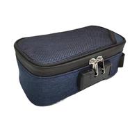 dijiusidy Travel Makeup Bag with Compartments Lockable Beauty Organizer for On Go Makeup Bag Storage Bag with Combination Lock, D