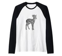 Dik Dik Antelope Wildlife Lover Small Safari Animal Raglan Baseball Tee