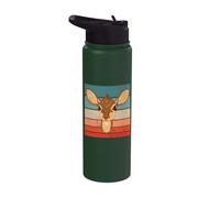 Dik-Dik Face Cute Dik-Dik South African Antelope Animals Stainless Steel Insulated Water Bottle