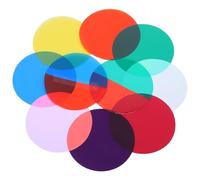 DIKACA 10 Pcs Self-Stick Lighting Gels for Tube and Downlights PVC Color Correction Sheets Soft Light Diffuser Filters for Bedrooms Studios Classrooms Smooth Warm Illumination