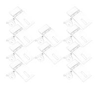 DIKACA 10 Sets Transparent Lock Hasp Buckle for Cabinets and Clear Acrylic Snap Fastener Secure Safety Box Lock for Home Office Organization