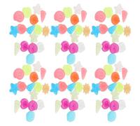 DIKACA 1000Pcs Glow in the Dark Luminous Pebbles 1.5Cm Small Shell Resin Aquarium Stones for Fish Tank Garden Decoration