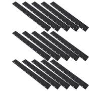DIKACA 100pcs Black Plastic Slide Binding Bars for Report Covers File Strip Fasteners for Office Document Binding Secure Paper Clip Accessories for Business Presentations and Project