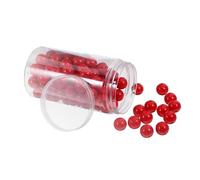 DIKACA 100pcs Solid Plastic Counting Balls for Math Teaching Supplies Probability Learning Tools for Elementary Students Portable Box with Colored Balls for Educational Activities