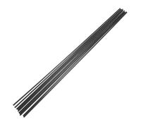 DIKACA 10pcs 3mm Diameter Carbon Fiber Rod 400mm Length Solid Matte Poles for Rc Airplane Repair, DIY Model Car Craft, Quadcopter Arm Maintenance